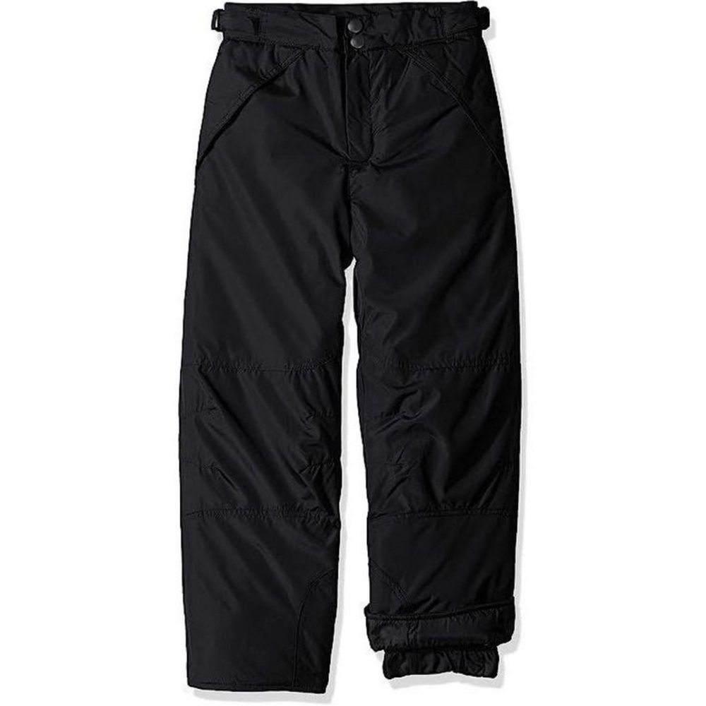 LONDON FOG Big Boys' Classic Heavyweight Snow Ski Pant, Real Black, S/8